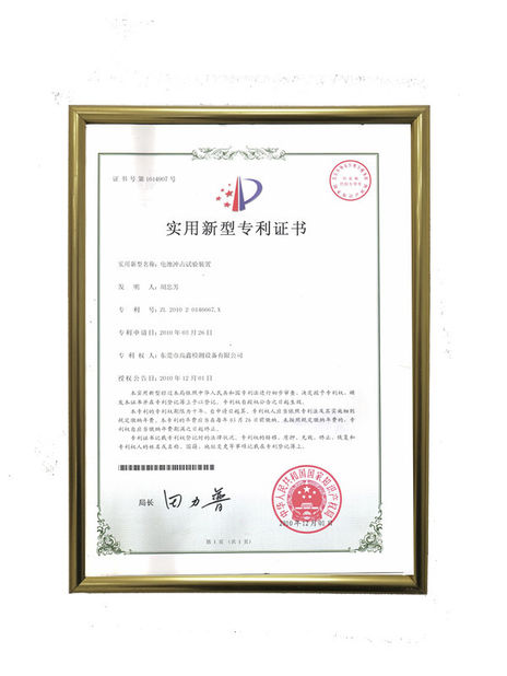 Cina Gaoxin Industries (HongKong) Co., Limited Sertifikasi