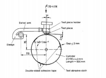 Peralatan Pengujian Karet Rotary Drum DIN Abrasive Tester, Abrasion Resistance Tester